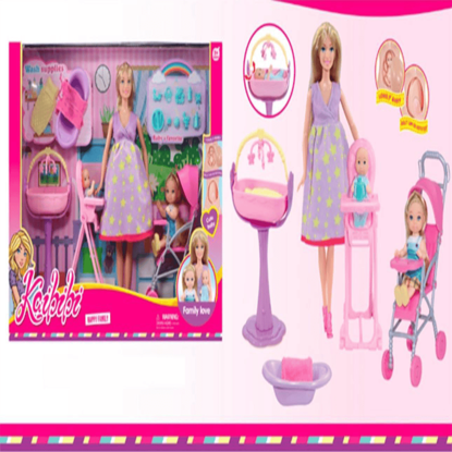 Picture of 11.5" Fashion Girl Play Set - Happy Family