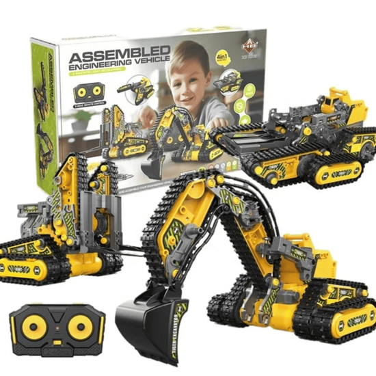 Picture of 4in1 construction kit Remote controlled construction machines 176 pieces