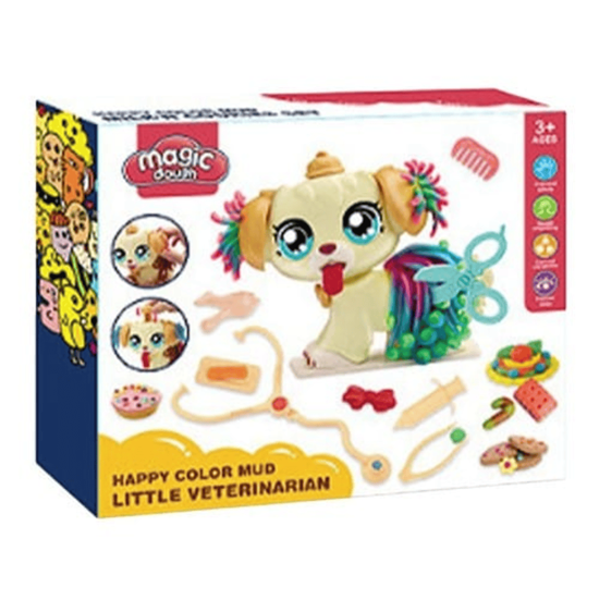 Picture of Kids Magic Dough Play Modeling Dough Set Pet Dog Little Vet