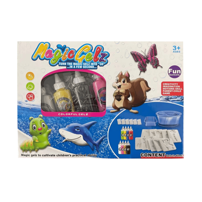 Picture of extraordinary Aqua Gelz Deluxe Set, Soft Figures in 3D Design, Dip Colour Gel in Shapes