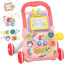 Picture of Baby Learning Walker, Sit to Stand 2 in 1 Early Educational Child Activity Center, Multifunctional Play Panel with Drawing Board, Baby Music Learning Toy Gift for Infant Boys Girls (PINK)