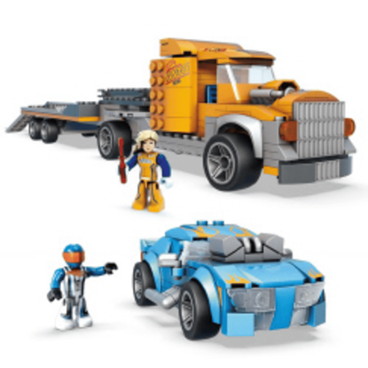 Picture of Construction and transport of racing cars with 2 vehicles