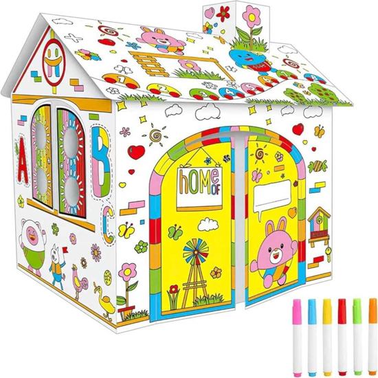 Picture of Coloring and playing in a children's house