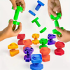 Picture of Nuts and Bolts, 20pcs Fine Motor Skills Occupational Toys for Kids, Shapes and Colors Matching Toys, Building Construction Game