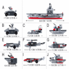 Picture of Aircraft carrier + 10 units of transported transport (33 cm, 424 parts)