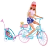 Picture of A doll with a bike trailer